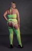 Two Piece with Crop Top and Stockings  XL/XXXXL